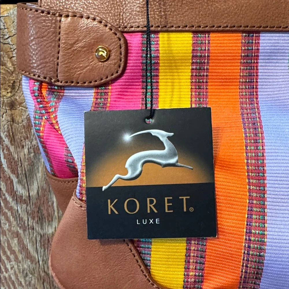 Koret Multicolor Striped Women's Bag. New with tags